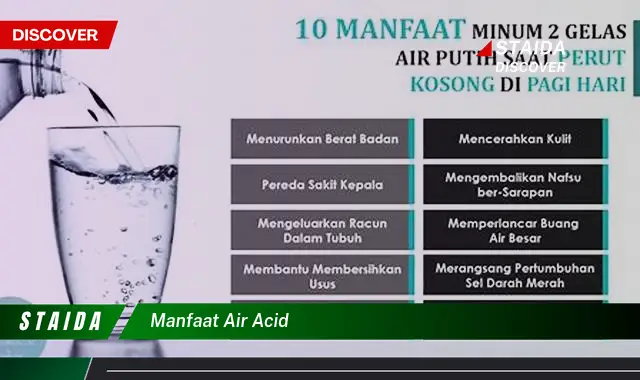 Temukan Manfaat Air Asam yang Jarang Diketahui!