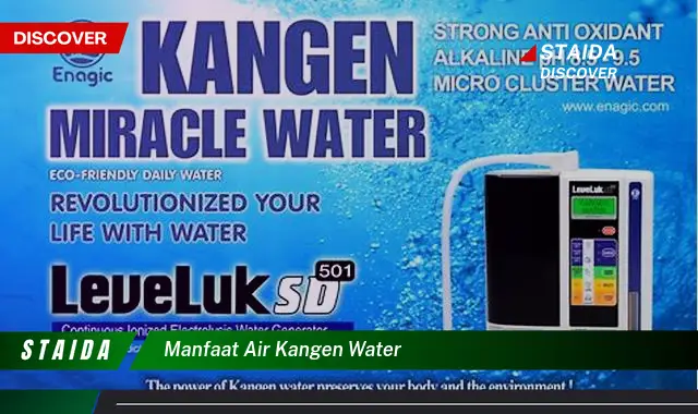 Manfaat Air Kangen Water yang Belum Banyak Diketahui