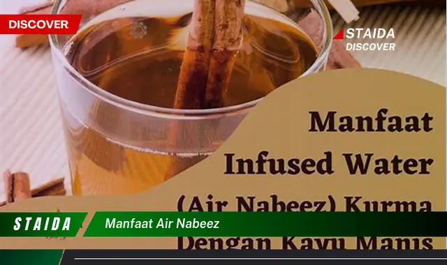 Temukan 7 Manfaat Air Nabeez yang Jarang Diketahui