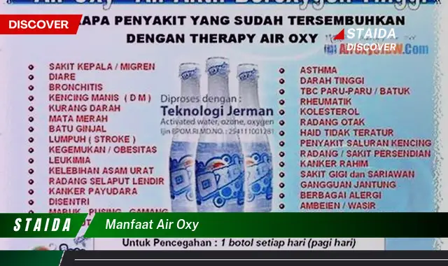 Temukan 7 Manfaat Air Oksigen yang Jarang Diketahui