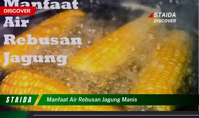 Temukan Rahasia Air Rebusan Jagung Manis yang Jarang Diketahui