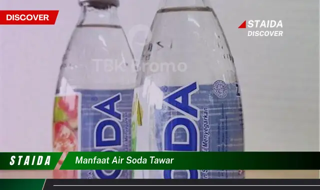 Temukan 7 Manfaat Air Soda Tawar yang Belum Banyak Diketahui