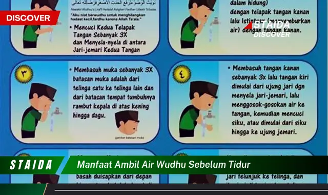 Temukan Manfaat Air Wudhu Sebelum Tidur yang Jarang Diketahui