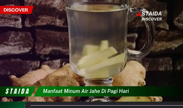 Temukan 7 Manfaat Minum Air Jahe Pagi Hari yang Jarang Diketahui