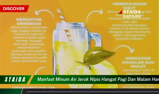 7 Manfaat Minum Air Jeruk Nipis Hangat Pagi dan Malam Hari yang Jarang Diketahui