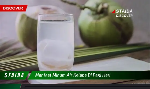 Temukan Rahasia Air Kelapa di Pagi Hari, Anda Akan Takjub!