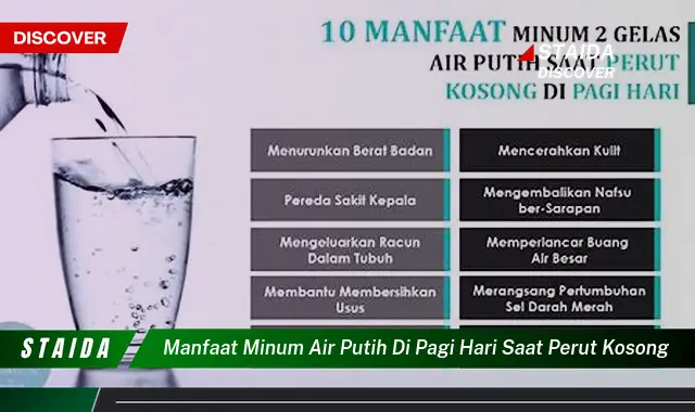 Temukan 7 Manfaat Minum Air Putih saat Perut Kosong