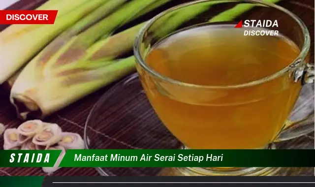 Temukan 7 Manfaat Minum Air Serai Setiap Hari yang Jarang Diketahui