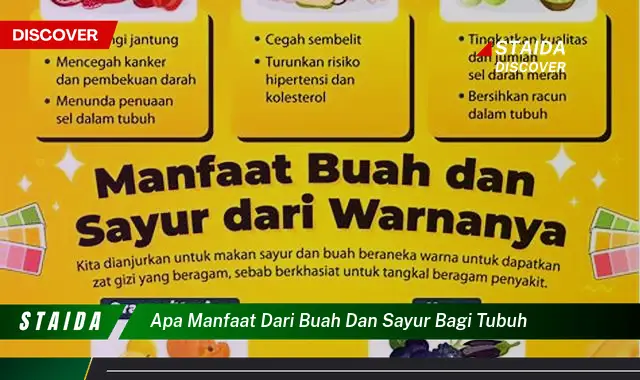 Ketahui 9 Manfaat Buah dan Sayur bagi Tubuh untuk Kesehatan Optimal