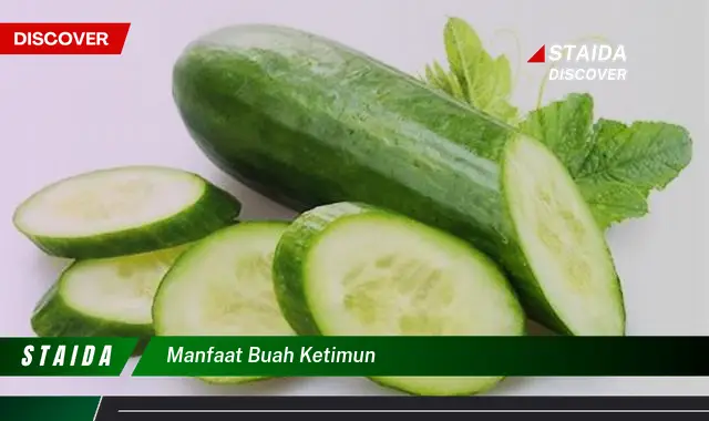 Ketahui 5 Manfaat Buah Ketimun untuk Kesehatan