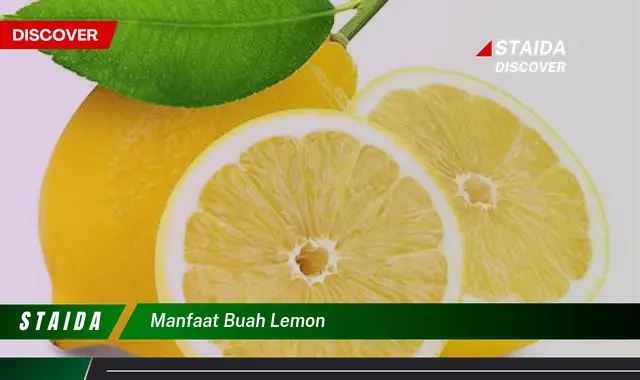 Temukan 7 Manfaat Buah Lemon yang Jarang Diketahui!