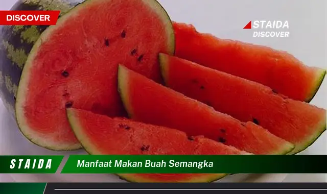 Temukan 10 Manfaat Segar Buah Semangka untuk Kesehatan Anda