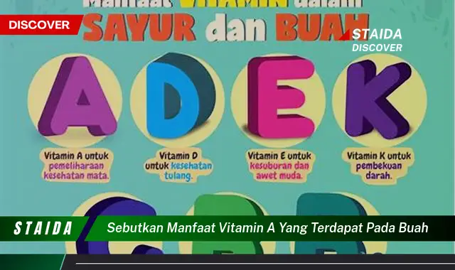 Ketahui 10 Manfaat Vitamin A dari Buah untuk Kesehatan Tubuh Anda