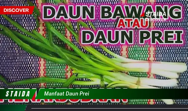 Temukan 7 Manfaat Daun Prei yang Jarang Diketahui yang Akan Membuat Anda Terkejut