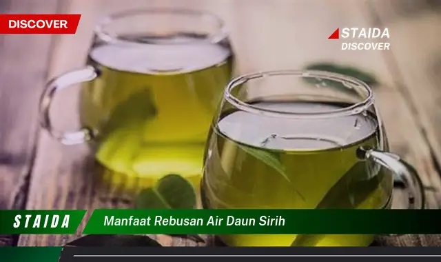 manfaat rebusan air daun sirih