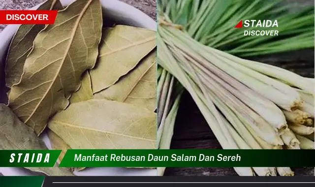 7 Manfaat Rebusan Daun Salam dan Sereh yang Jarang Diketahui