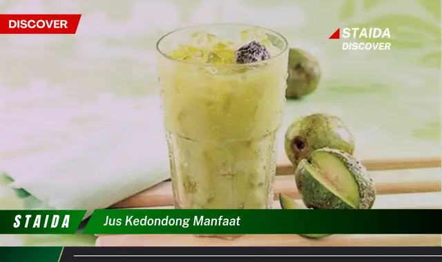 Temukan 5 Manfaat Jus Kedondong yang Jarang Diketahui, Bikin Nagih Kesehatan Anda!