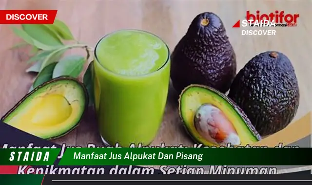 manfaat jus alpukat dan pisang