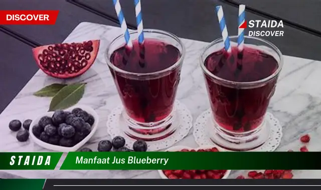 Temukan Khasiat Jus Blueberry Tersembunyi yang Jarang Diketahui