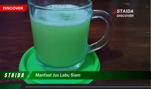 Temukan 7 Manfaat Jus Labu Siam yang Jarang Diketahui