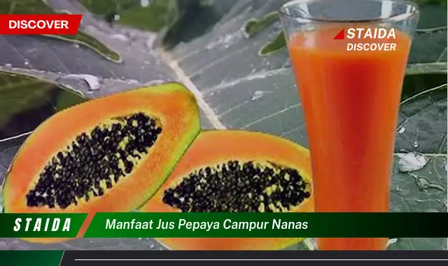 Ungkap Rahasia Manfaat Jus Pepaya Campur Nanas yang Jarang Diketahui