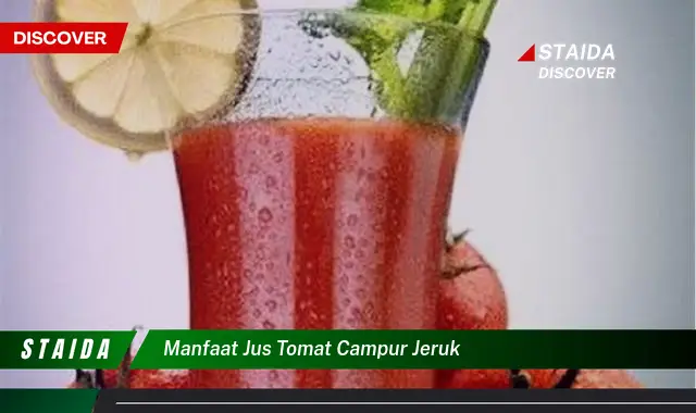 Temukan 7 Manfaat Jus Tomat Campur Jeruk yang Jarang Diketahui