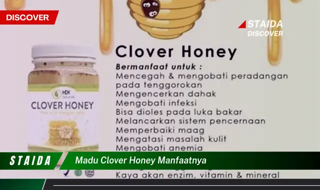 Temukan 7 Manfaat Madu Clover yang Jarang Diketahui