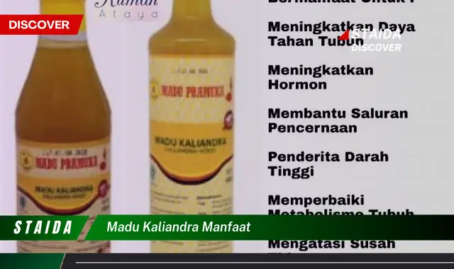 Temukan Manfaat Madu Kaliandra yang Jarang Diketahui