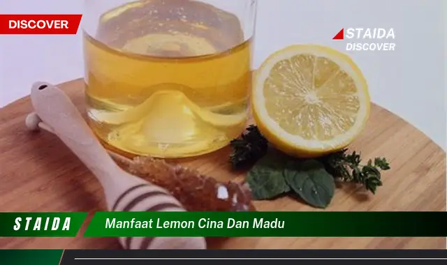 Temukan 7 Manfaat Lemon Cina dan Madu yang Jarang Diketahui