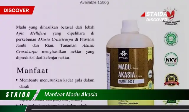 7 Manfaat Madu Akasia yang Perlu Anda Tahu