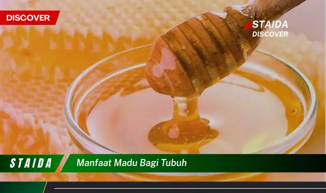 7 Manfaat Madu bagi Tubuh yang Jarang Diketahui