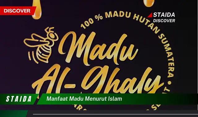 Temukan 7 Manfaat Madu yang Jarang Diketahui, Berdasarkan Pandangan Islam!