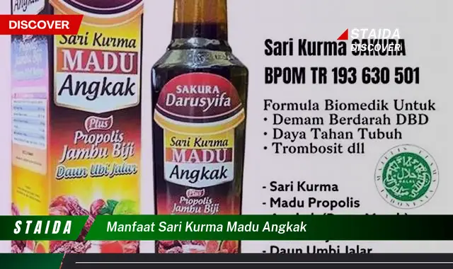 7 Manfaat Sari Kurma Madu Angkak yang Jarang Diketahui