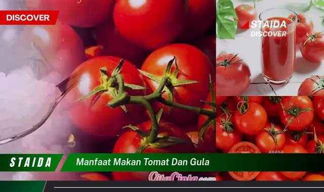 Temukan Manfaat Makan Tomat dan Gula yang Jarang Diketahui