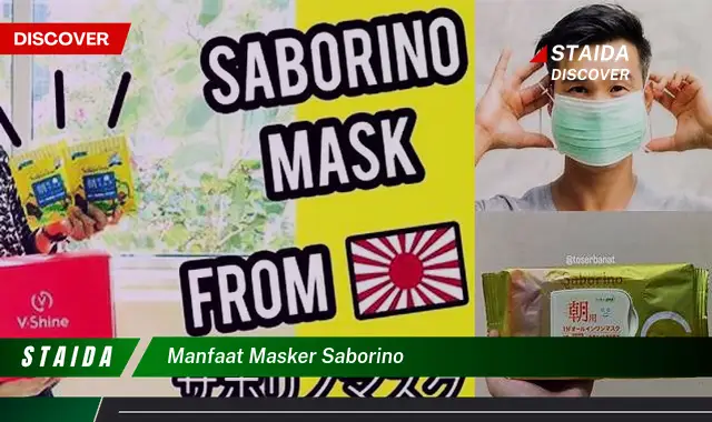 Temukan 5 Manfaat Masker Saborino yang Jarang Diketahui