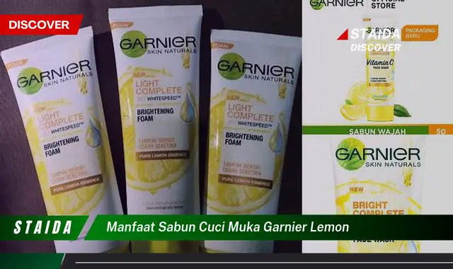 Temukan 7 Manfaat Sabun Cuci Muka Garnier Lemon yang Jarang Diketahui