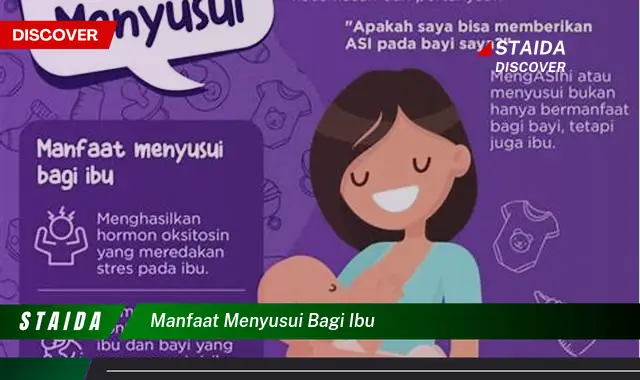 Manfaat Menyusui untuk Ibu, Rahasia Penting yang Harus Diketahui