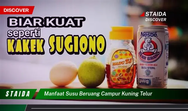 Temukan 7 Manfaat Susu Beruang Campur Kuning Telur yang Jarang Diketahui