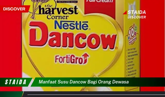 Temukan Manfaat Susu Dancow untuk Orang Dewasa yang Jarang Diketahui