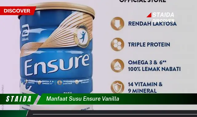 Temukan Manfaat Susu Ensure Vanilla yang Jarang Diketahui, Wajib Tahu!