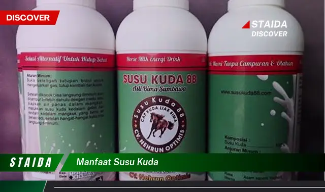 Temukan Manfaat Susu Kuda yang Jarang Diketahui dan Luar Biasa