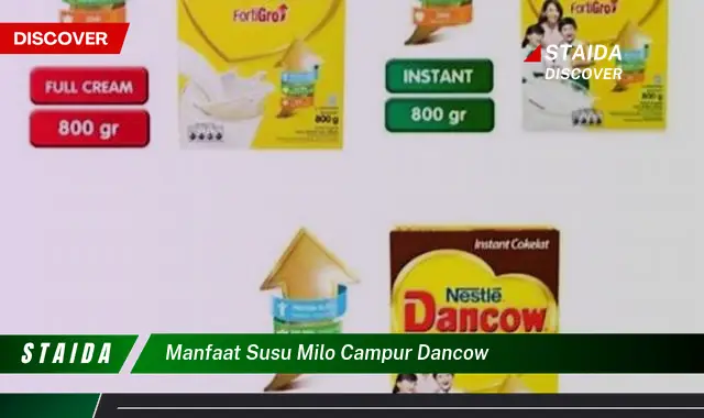 Temukan 7 Manfaat Susu Milo Campur Dancow yang Jarang Diketahui