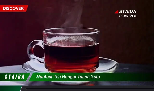 Manfaat Teh Hangat Tanpa Gula Anda Perlu Tahu! 7 Penemuan yang Jarang Diketahui