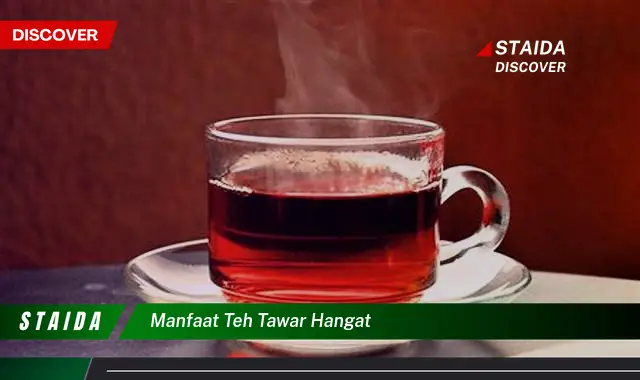 Temukan 7 Manfaat Teh Tawar Hangat yang Jarang Diketahui