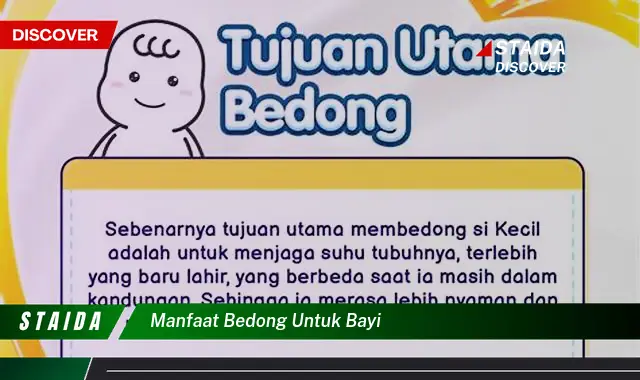 Temukan 5 Manfaat Bedong Bayi yang Wajib Diketahui