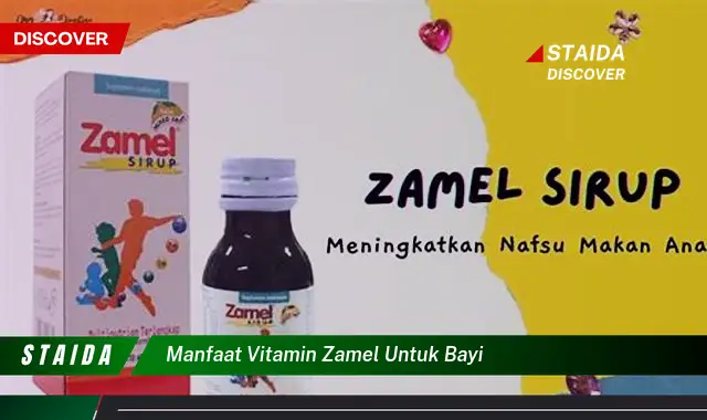 Ungkap Manfaat Vitamin Zamel untuk Bayi yang Jarang Diketahui