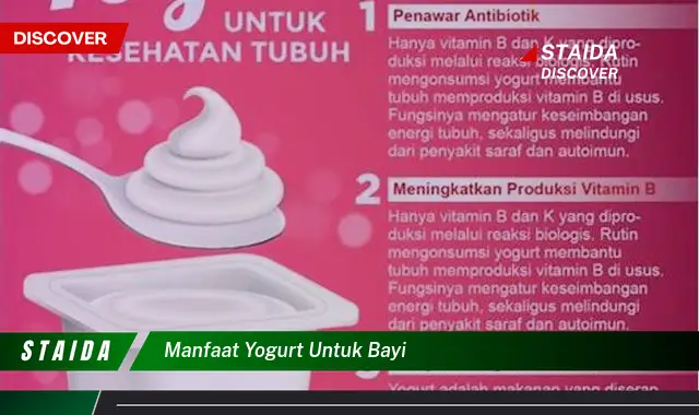 Ungkap Manfaat Yogurt untuk Bayi yang Jarang Diketahui!