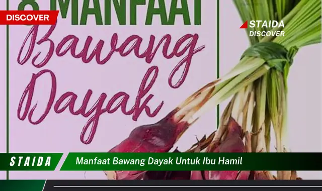 Temukan 7 Manfaat Bawang Dayak yang Jarang Diketahui untuk Ibu Hamil