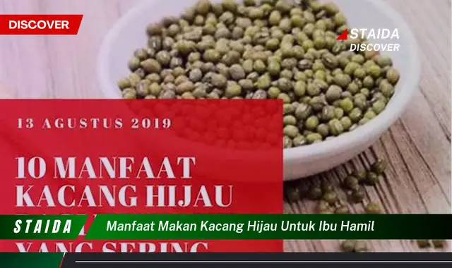 manfaat makan kacang hijau untuk ibu hamil