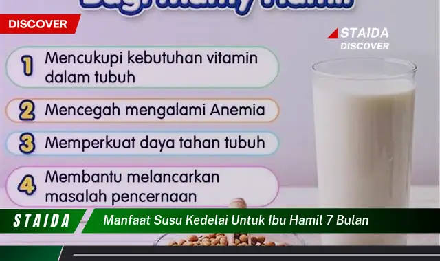 7 Manfaat Susu Kedelai untuk Ibu Hamil 7 Bulan yang Jarang Diketahui